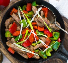 Stir Fry Peppers and Beef